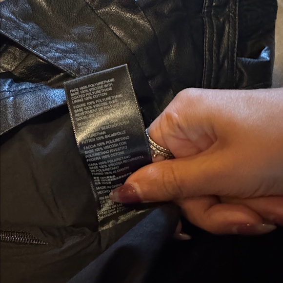 Free People Fake Out Black Faux Leather Wrap Mini Skirt | Size 0 | NWT $78 - Picture 9 of 10